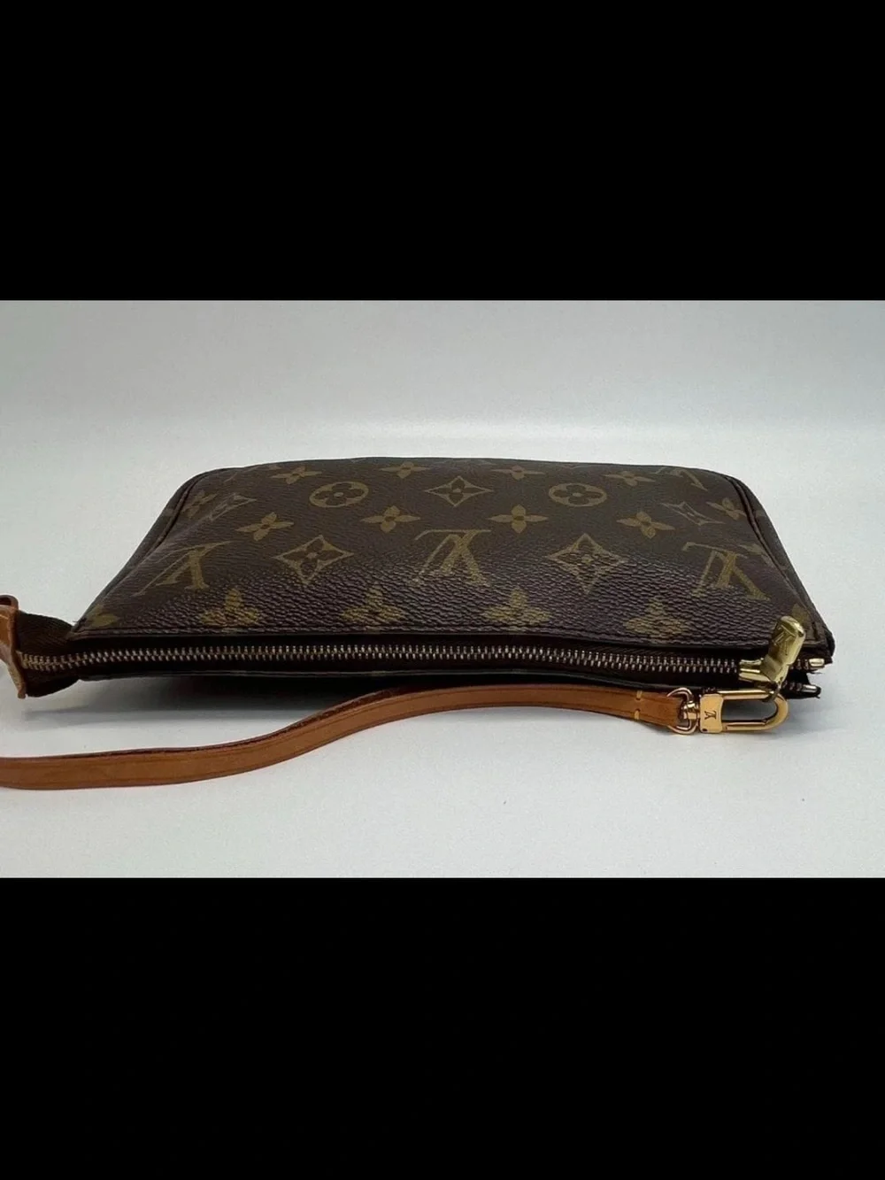 Louis Vuitton Brown Monogram Canvas Pochette Accessoires Shoulder Bag